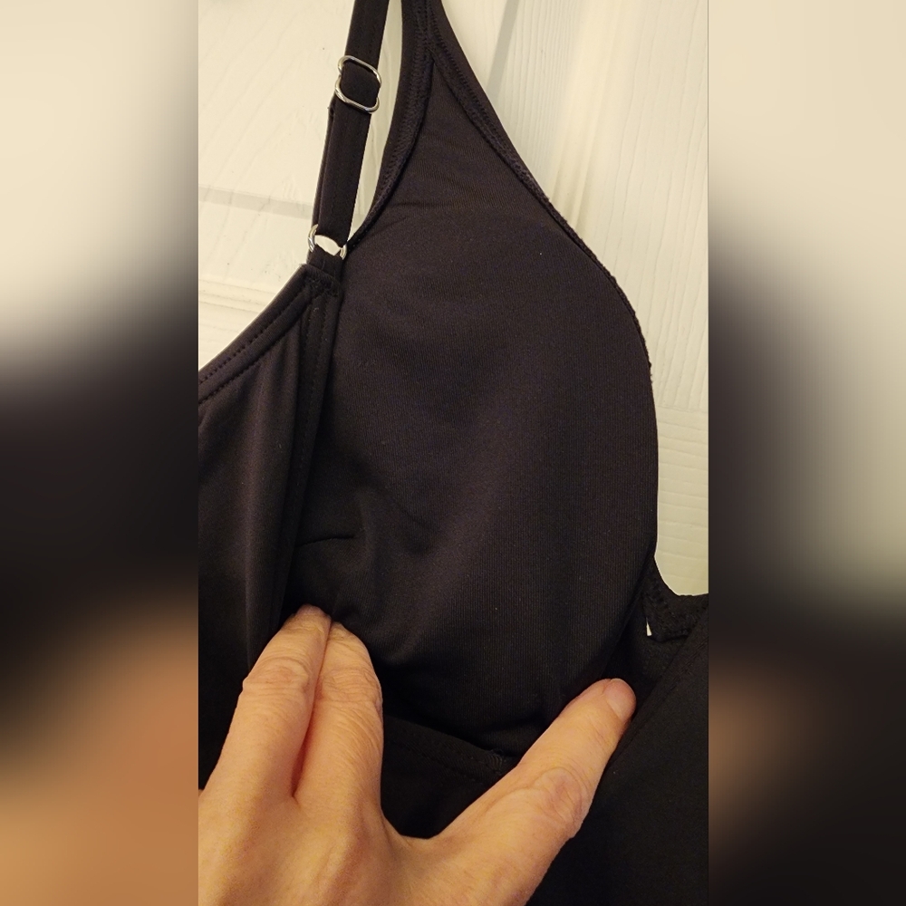 Michael Michael Kors One Piece V-Neck Swimsuit In Black Size 8 - Picture 8 of 10